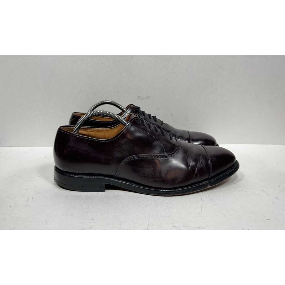Allen Edmonds Park Avenue 5675 Cap Toe Oxfords Mens Sz 9 D‎ Burgundy Dress Shoes